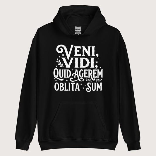 Black Latin I Came I Saw I Forgot I Was Doing (Feminine Version) Hoodie - history buff gift by HistoHead