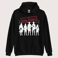 Black The Usual Patriots Hoodie - history buff gift by HistoHead