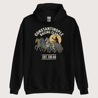 Black Constantinople Racing Club Hoodie - history buff gift by HistoHead