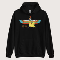 Black Egyptian Goddess Isis Hoodie - history buff gift by HistoHead