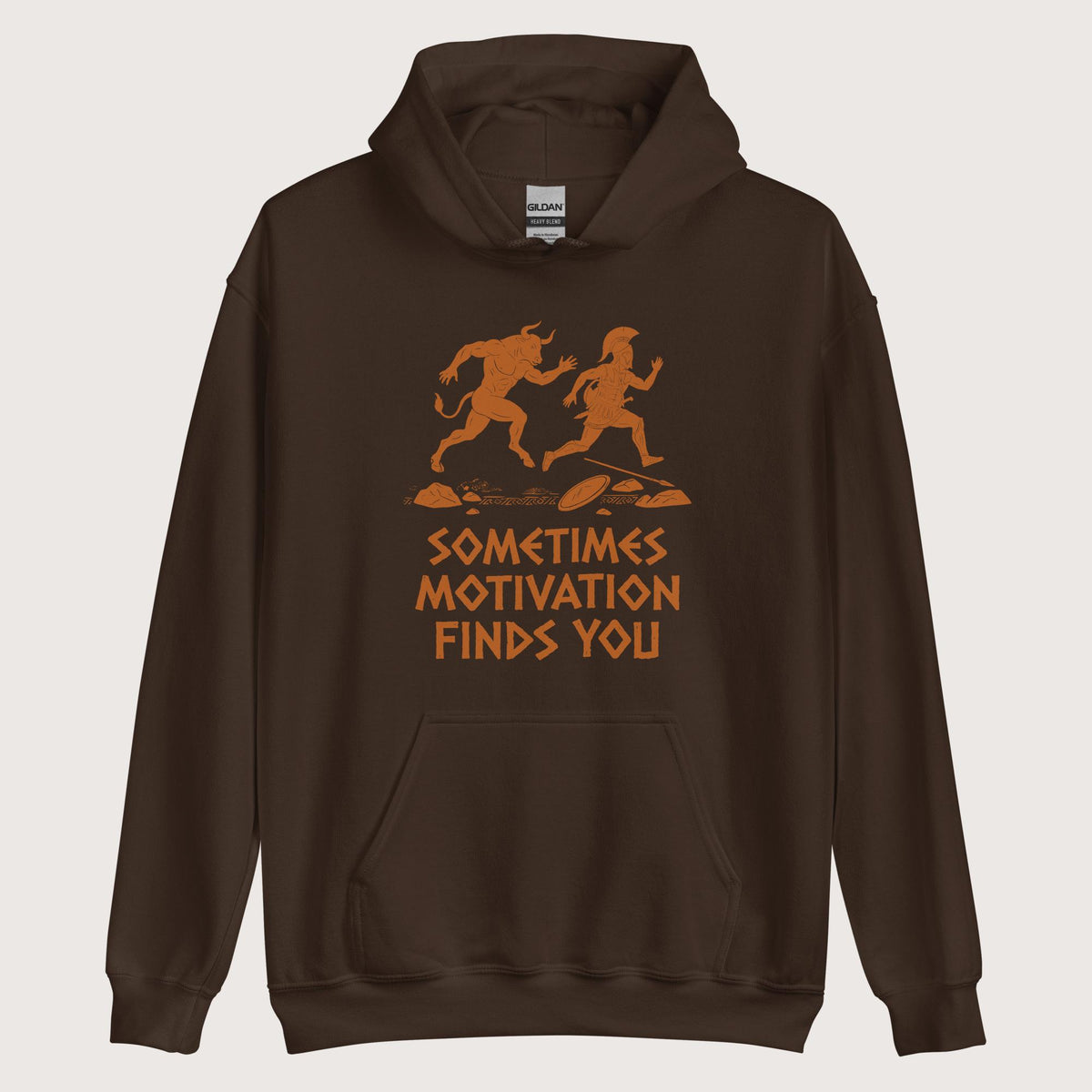 Dark Chocolate Motivation Finds You Minotaur Edition Hoodie - history buff gift by HistoHead
