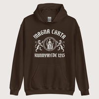 Dark Chocolate Magna Carta King John Seal Hoodie - history buff gift by HistoHead