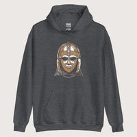Dark Heather Sutton Hoo Helmet Hoodie - history buff gift by HistoHead