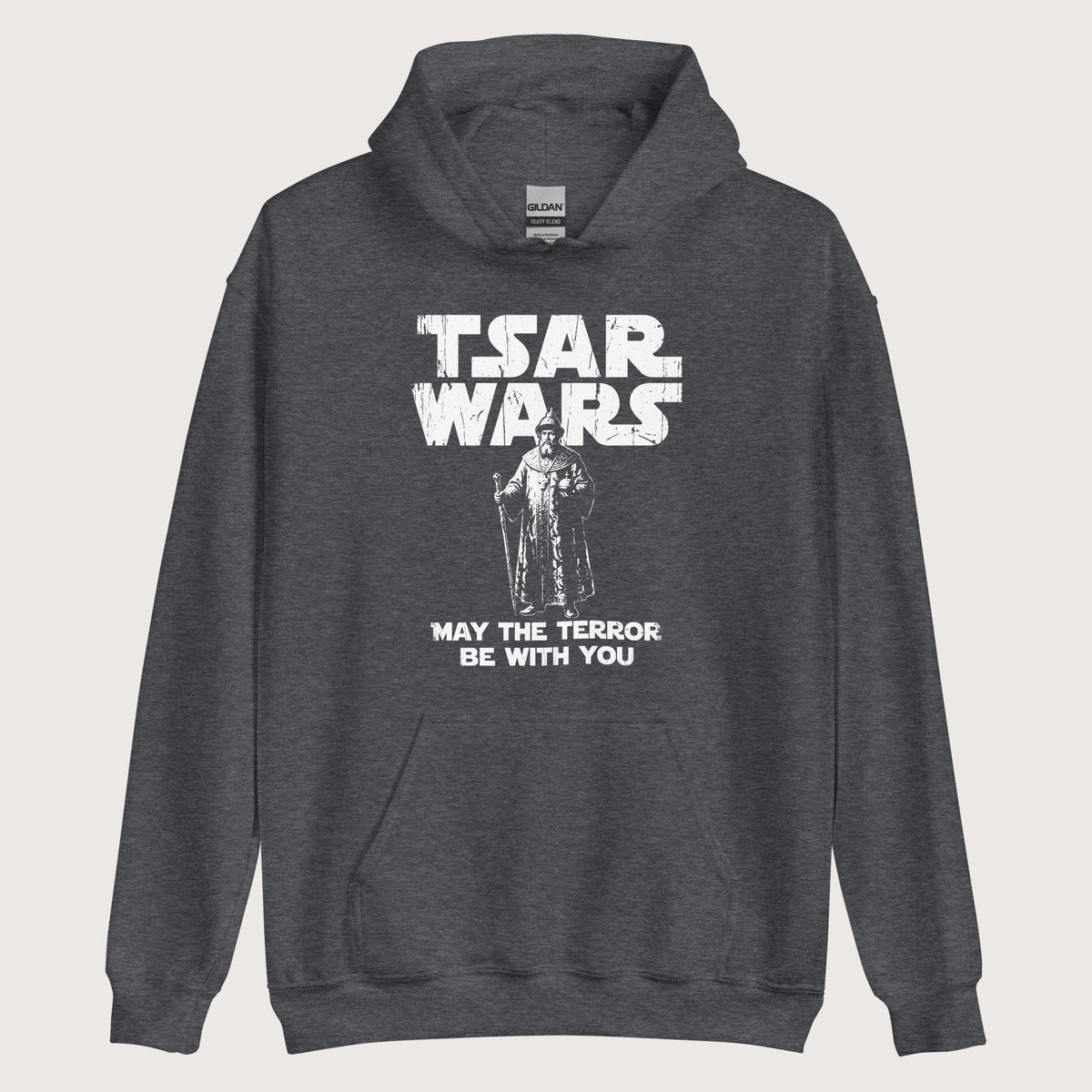 Dark Heather Ivan the Terrible Tsar Wars Hoodie - history buff gift by HistoHead
