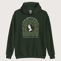 Forest Green Hildegard von Bingen Hoodie - history buff gift by HistoHead