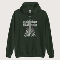 Forest Green William Wallace Hoodie - history buff gift by HistoHead