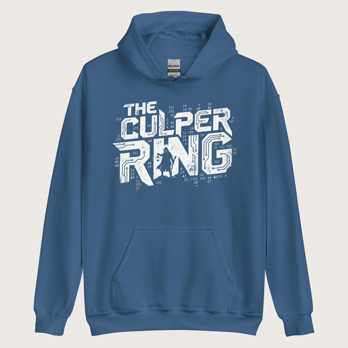Indigo Blue The Culper Ring Hoodie - history buff gift by HistoHead