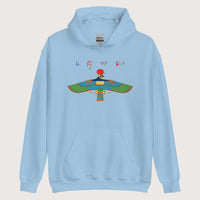 Light Blue Hawk Emblem of Ra Hoodie - history buff gift by HistoHead
