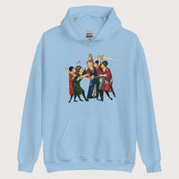 Light Blue Medieval Positivity Hoodie - history buff gift by HistoHead