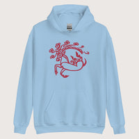 Light Blue Siberian Ice Maiden Tattoo Hoodie - history buff gift by HistoHead