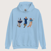 Light Blue Medieval Fun Time Hoodie - history buff gift by HistoHead