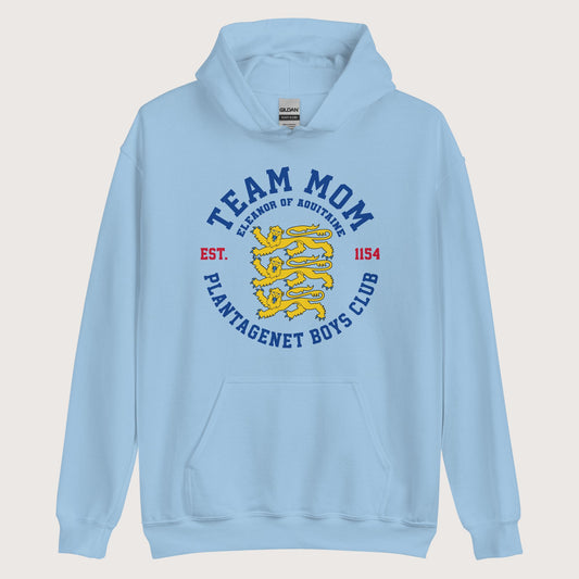 Light Blue Team Mom Eleanor of Aquitaine Hoodie - history buff gift by HistoHead