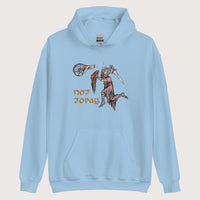 Light Blue Not Today Snail Hoodie - history buff gift by HistoHead