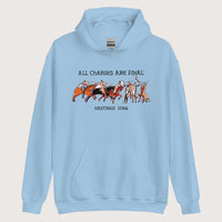 Light Blue Bayeux Tapestry All Charges Are Final Hoodie - history buff gift by HistoHead