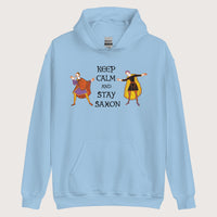 Light Blue Harold Godwinson Keep Calm and Stay Saxon Hoodie - history buff gift by HistoHead
