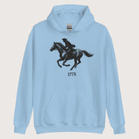 Light Blue Paul Revere Hoodie - history buff gift by HistoHead