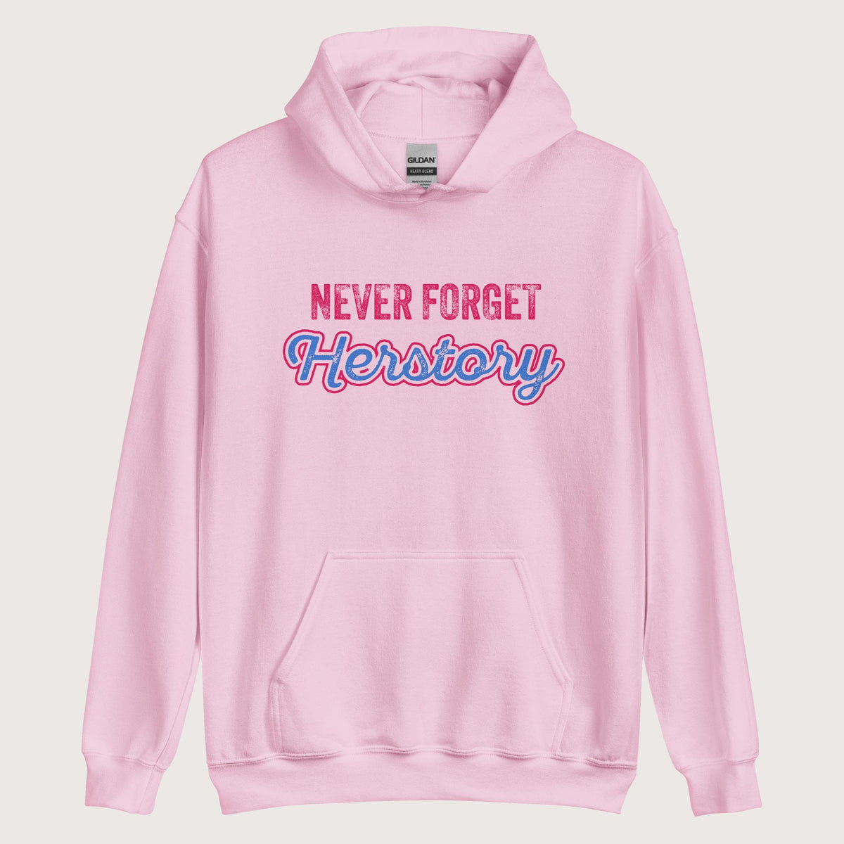 Light Pink Herstory Hoodie - history buff gift by HistoHead