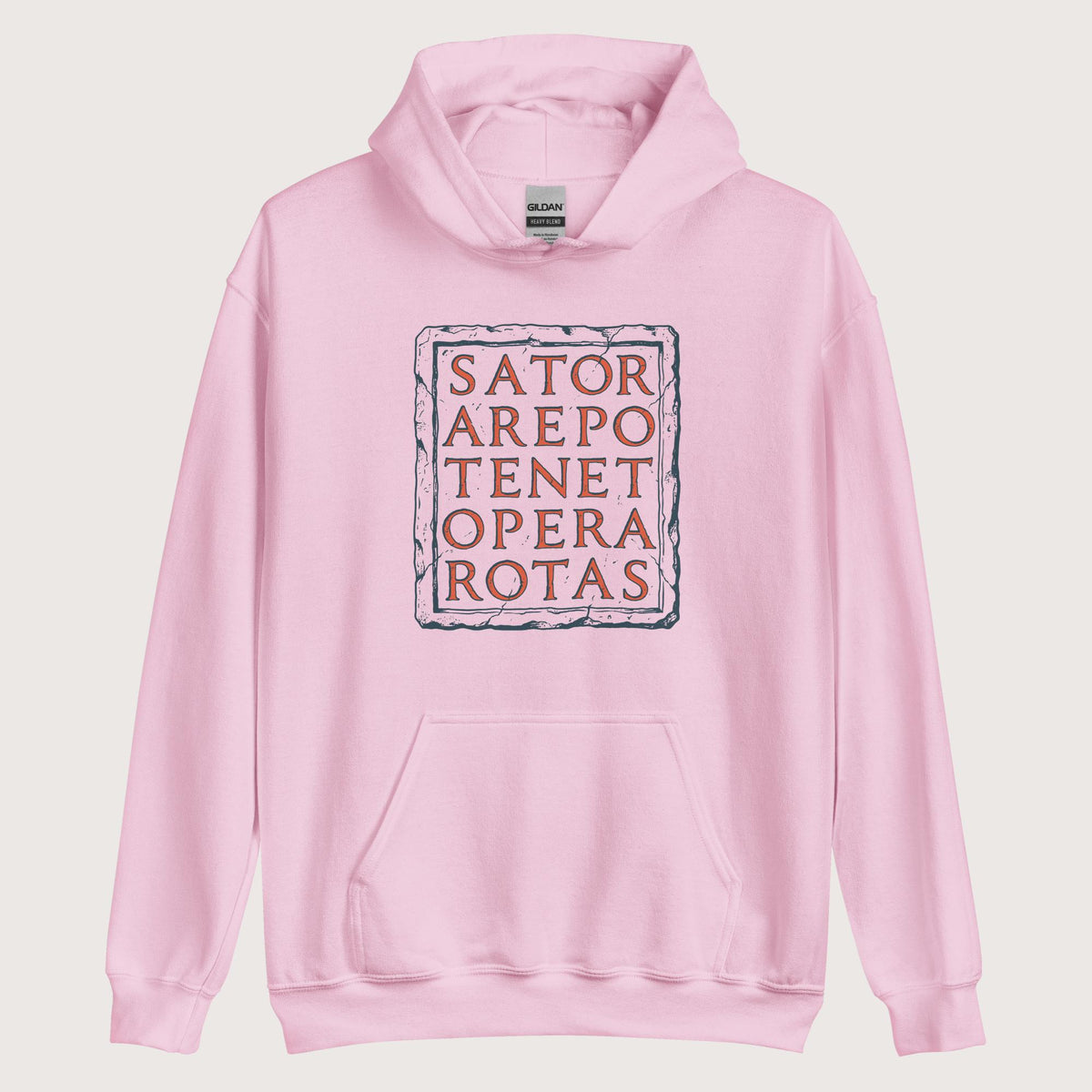 Light Pink Sator Rotas Hoodie - history buff gift by HistoHead