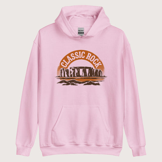 Light Pink Stonehenge Classic Rock Hoodie - history buff gift by HistoHead