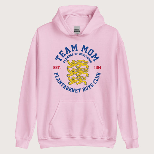 Light Pink Team Mom Eleanor of Aquitaine Hoodie - history buff gift by HistoHead
