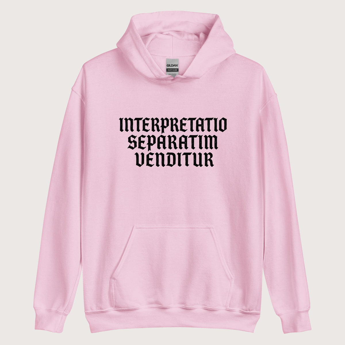 Light Pink Translation Sold Separately in Latin Hoodie - history buff gift by HistoHead