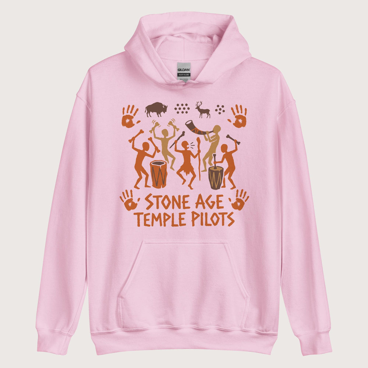 Light Pink Stone Age Temple Pilots Hoodie - history buff gift by HistoHead