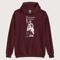 Maroon Alfred the Great Hoodie - history buff gift by HistoHead