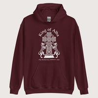 Maroon King of Alba Hoodie - history buff gift by HistoHead