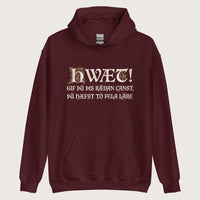 Maroon If You Can Read This You Have Too Much Education in Old English Hoodie - history buff gift by HistoHead