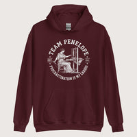 Maroon Team Penelope Procrastination Hoodie - history buff gift by HistoHead