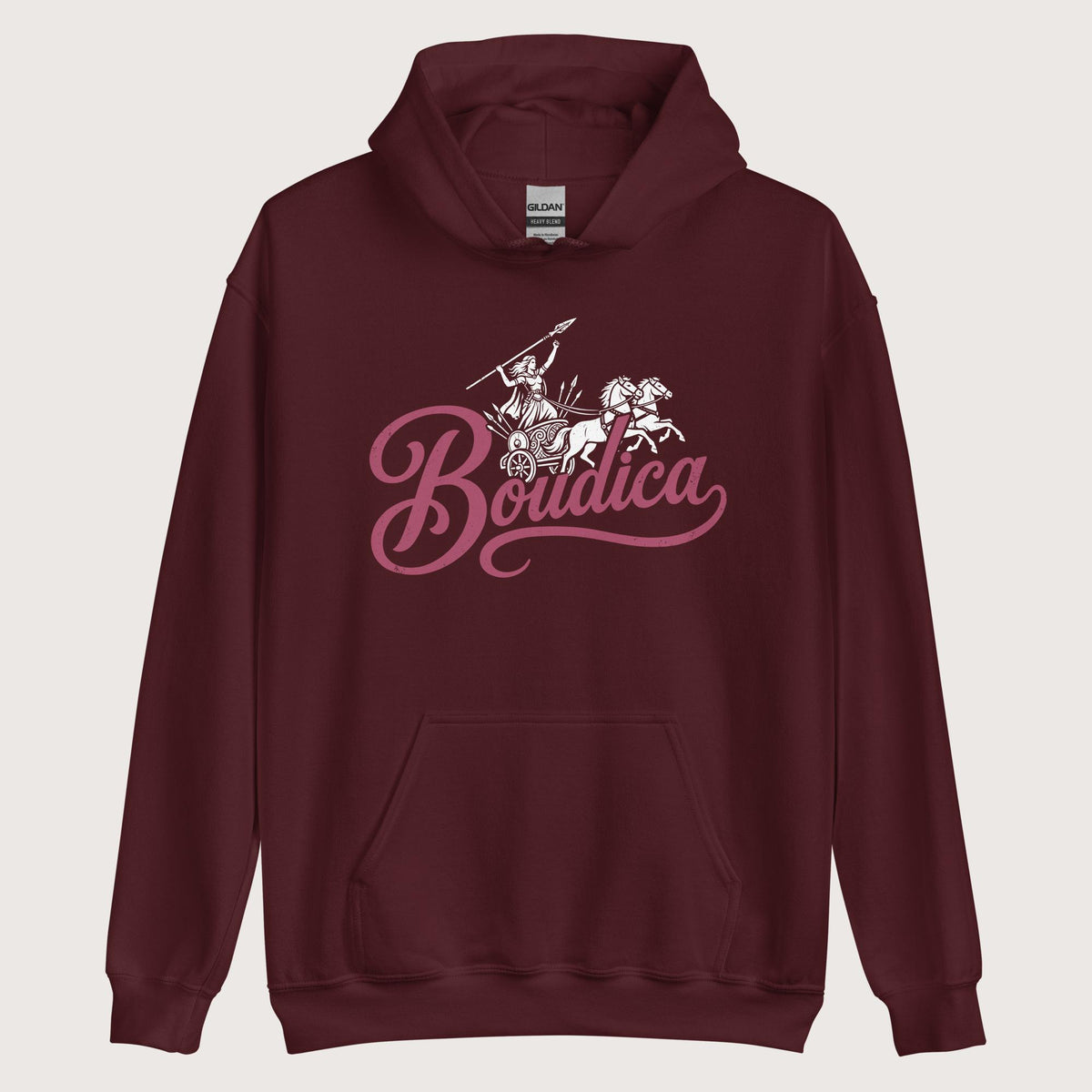 Maroon Boudica Hoodie - history buff gift by HistoHead
