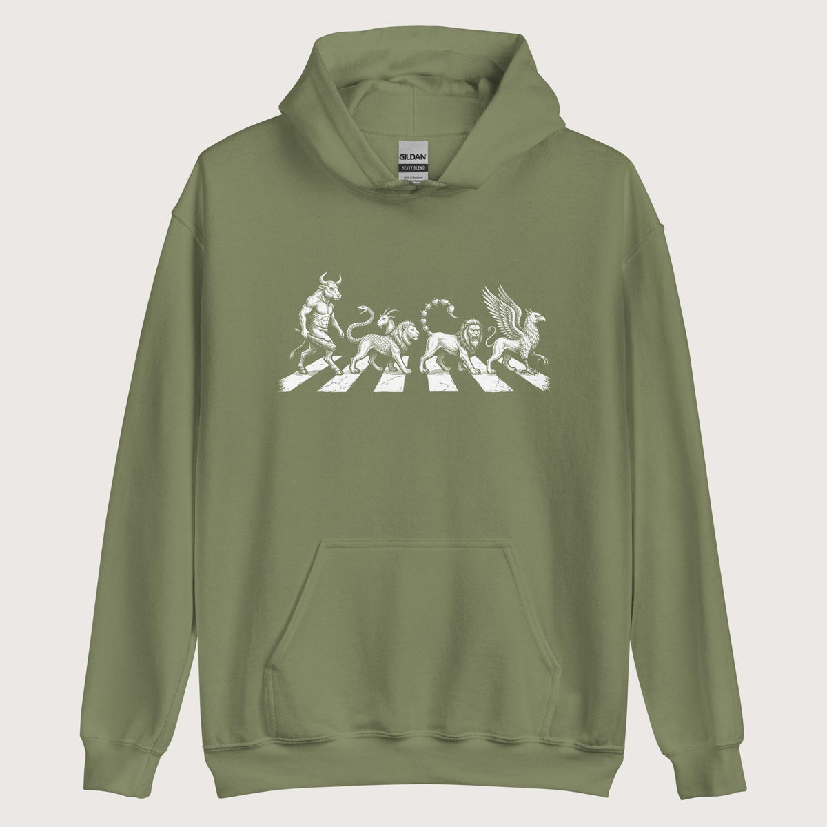 Military Green Beast Road Hoodie - history buff gift by HistoHead
