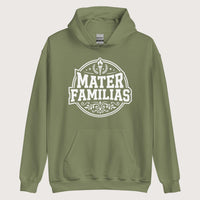 Military Green Mater Familias Latin Hoodie - history buff gift by HistoHead