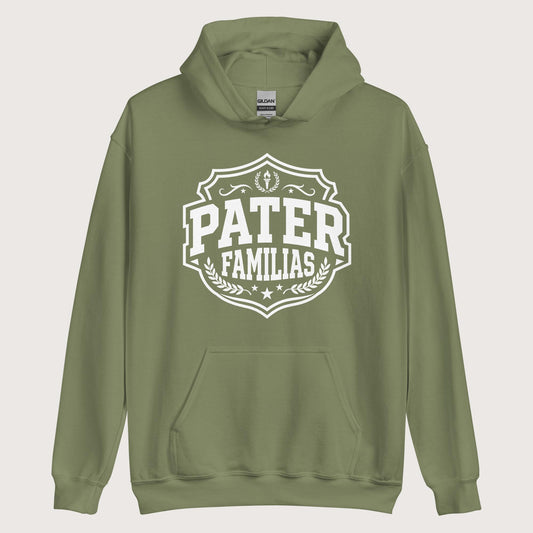 Military Green Pater Familias Latin Hoodie - history buff gift by HistoHead