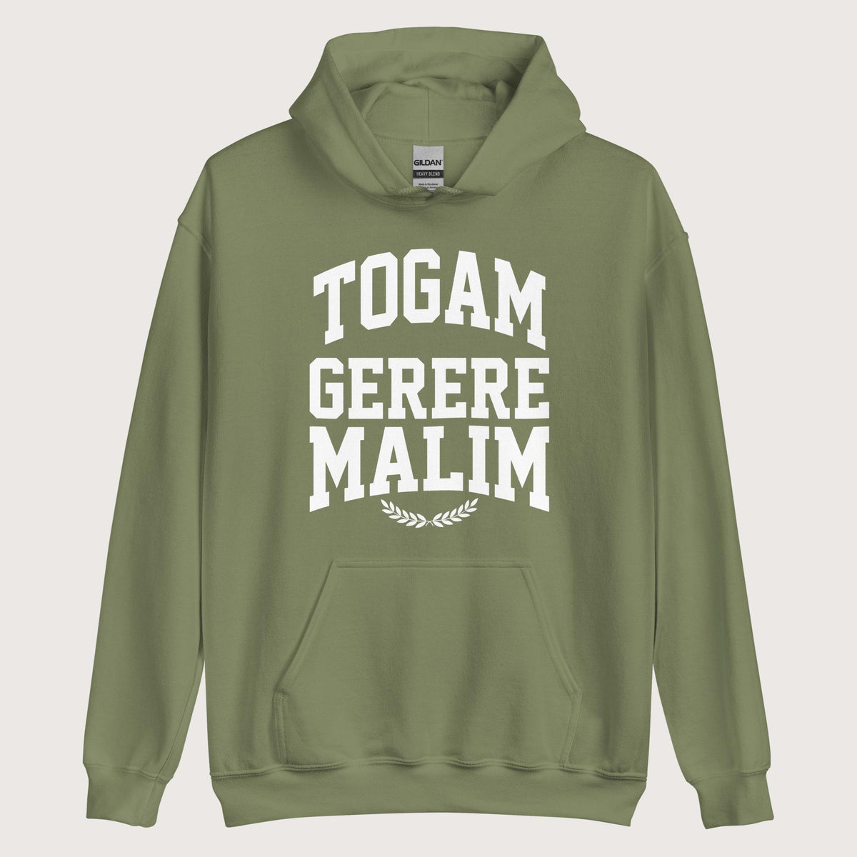 Military Green Latin I'd Rather Be Wearing A Toga Hoodie - history buff gift by HistoHead