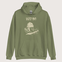 Military Green 1177 BC Hoodie - history buff gift by HistoHead