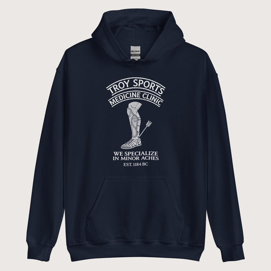 Navy Troy Sports Medicine Clinic Hoodie - history buff gift by HistoHead
