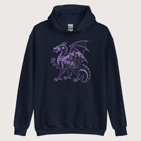 Navy Whitby Wyrm Hoodie - history buff gift by HistoHead