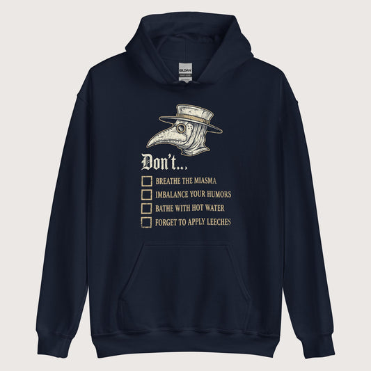 Navy Plague Doctor Advice Hoodie - history buff gift by HistoHead