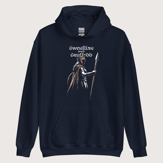 Navy Gwenllian ferch Gruffydd Hoodie - history buff gift by HistoHead