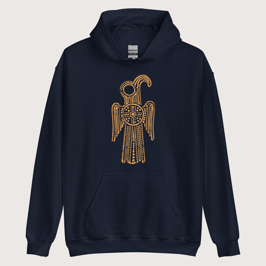 Navy Anglo-Saxon Eagle Hoodie - history buff gift by HistoHead