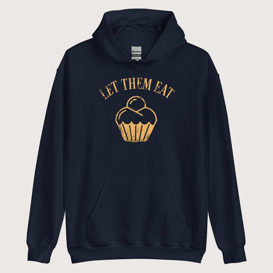 Navy Let Them Eat Cake Hoodie - history buff gift by HistoHead