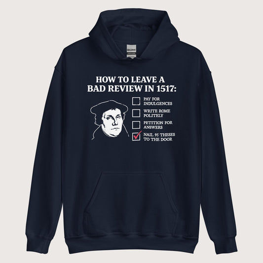 Navy Martin Luther's Conflict Resolution Hoodie - history buff gift by HistoHead