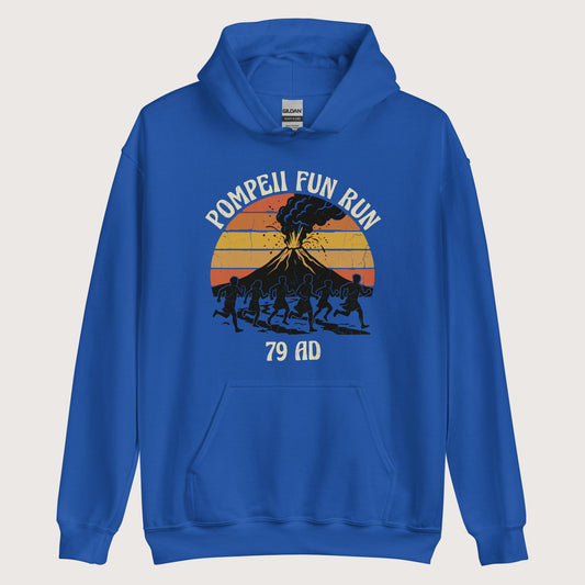 Royal Pompeii Fun Run Retro Hoodie - history buff gift by HistoHead