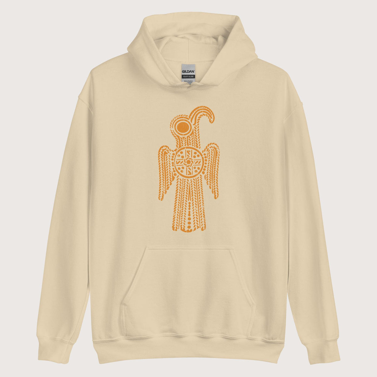 Sand Anglo-Saxon Eagle Hoodie - history buff gift by HistoHead