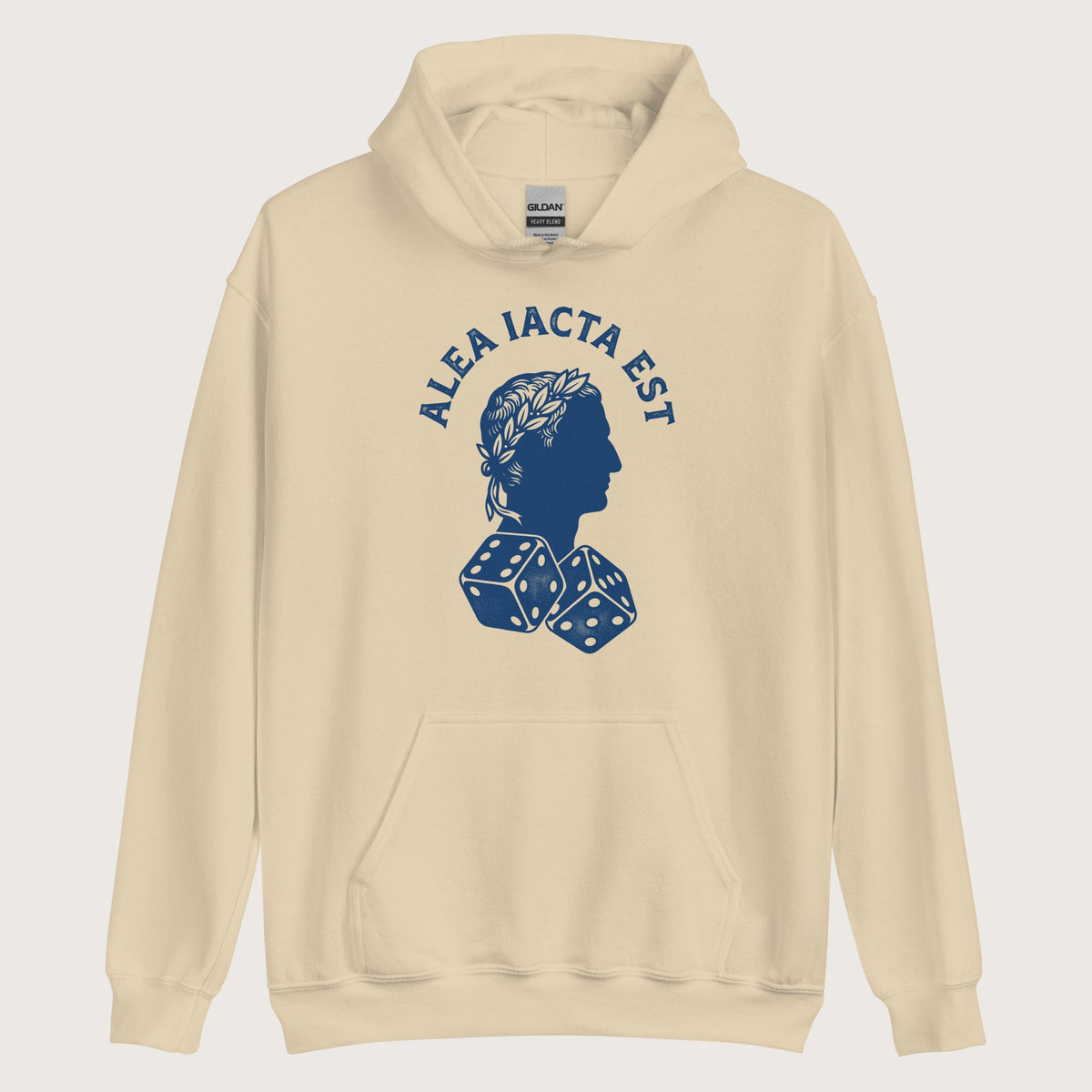 Sand Alea Iacta Est Caesar Quote Hoodie - history buff gift by HistoHead