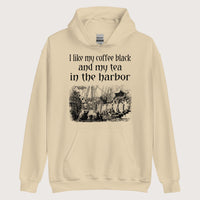 Sand Coffee Black Tea in the Harbor Hoodie - history buff gift by HistoHead