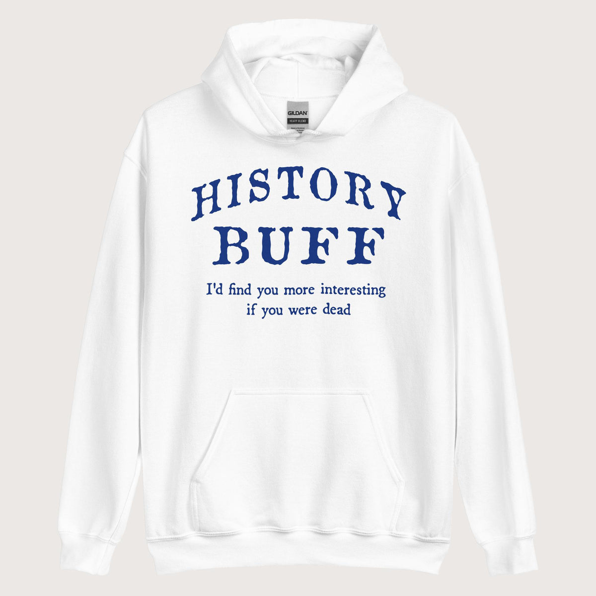 White History Buff Hoodie - history buff gift by HistoHead
