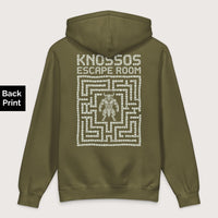 Army Knossos Escape Room - Premium Hoodie - Back Print - history buff gift by HistoHead