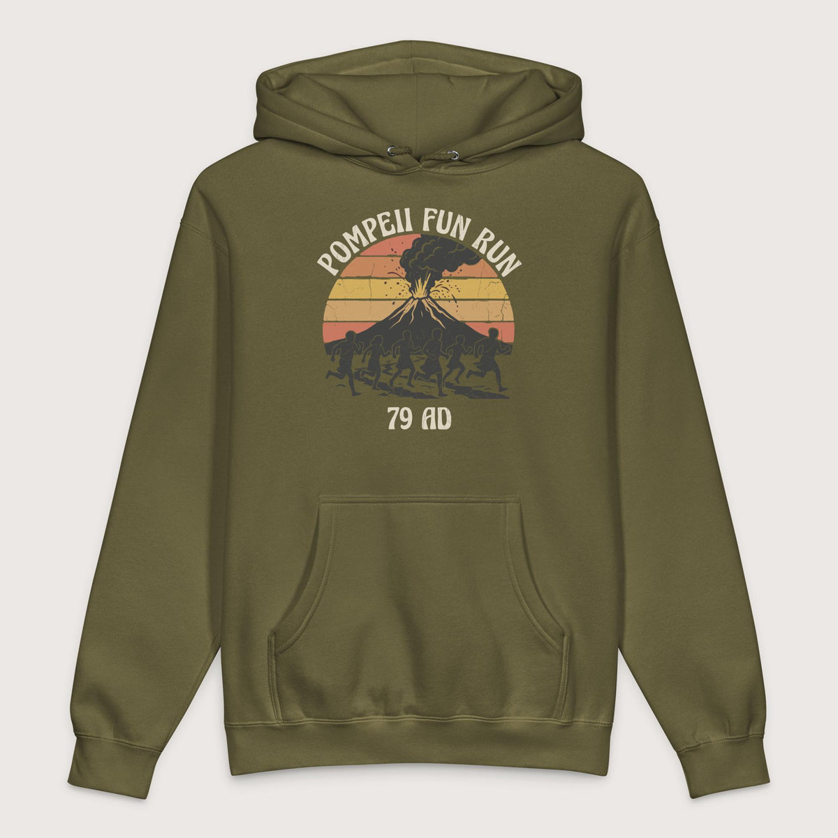 Army Pompeii Fun Run Retro - Premium Hoodie - history buff gift by HistoHead